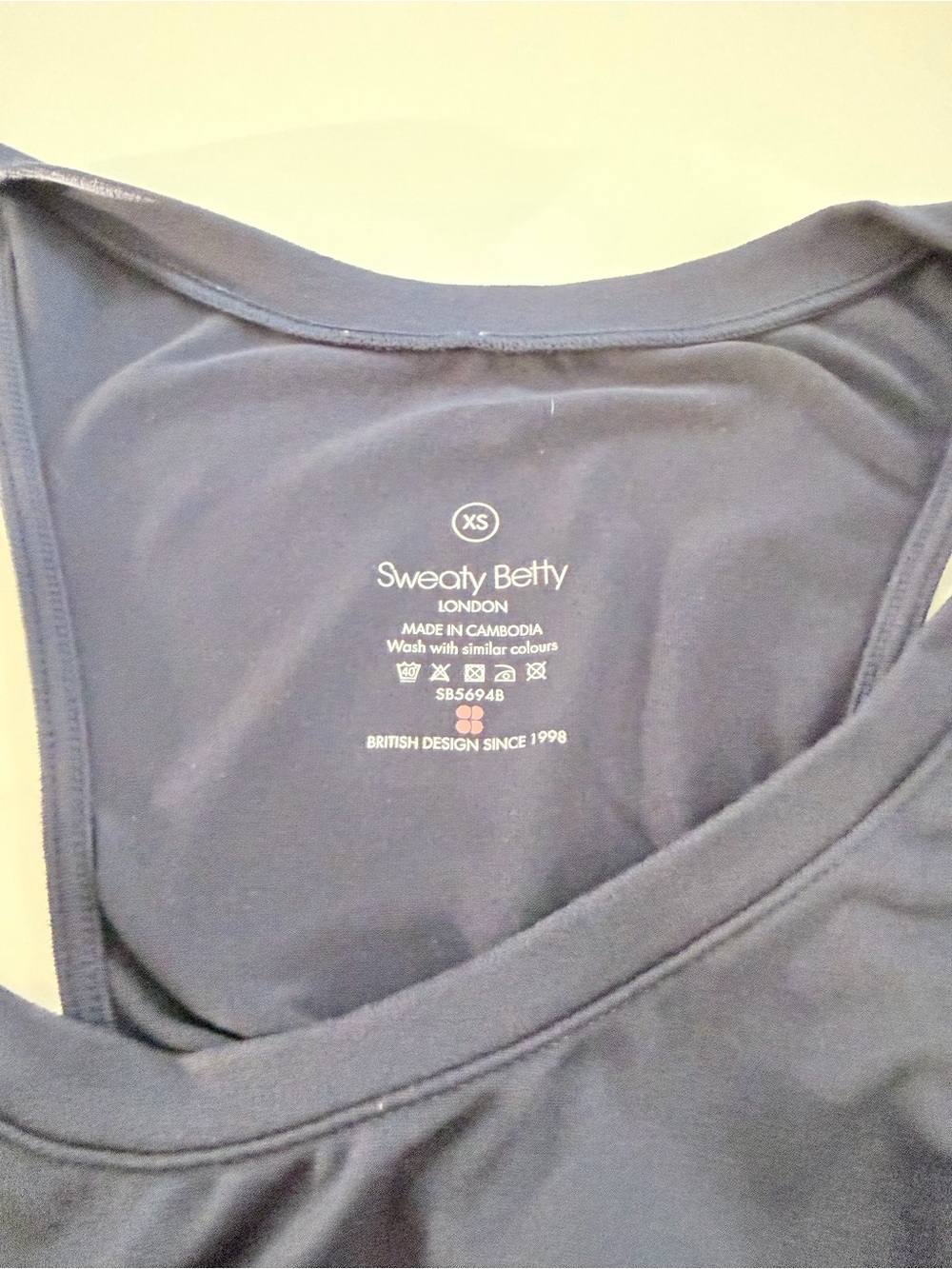 Sweaty Betty Navy Racerback Performance Tank